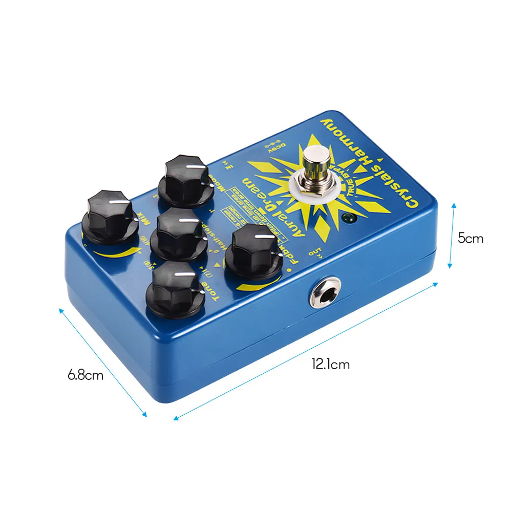 Aural Dream Crystals Harmony Digital Guitar Effect Pedal Creating Crystal Particles Effects True Bypass Single | Спорт и развлечения