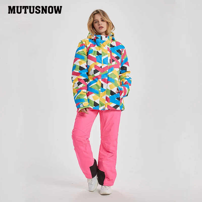 MUTUSNOW 2020 новый высококачественный Женский лыжный костюм брендовый женский зимний