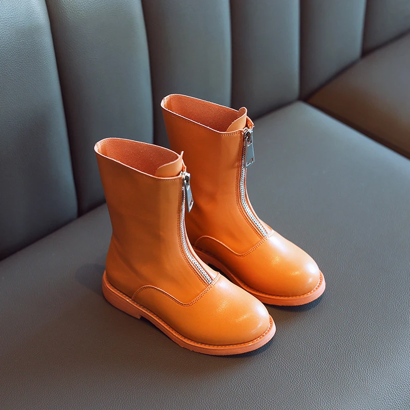Dr. martens/детская обувь для девочек ботинки в байкерском стиле зимняя кожаные