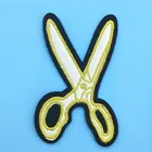 Патч для ножниц, патч для утюга, портной, парикмахерской, парикмахерской, инструменты для парикмахера, вышитые аппликации