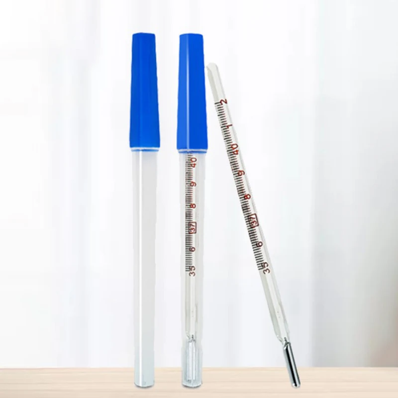 

1Pc Glass Thermometer Medical Household Oral Thermometer Armpit Large Screen