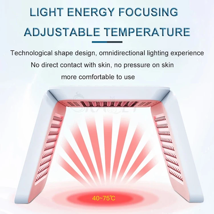 LED Light Facial Mask Photon Therapy Spray Skin Lighting Ati-wrinkle with 8 Colors