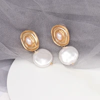 nature woman pearl earring white wholesale statement pendant big earrings for women 2021 trend funny ear ring cute engagement
