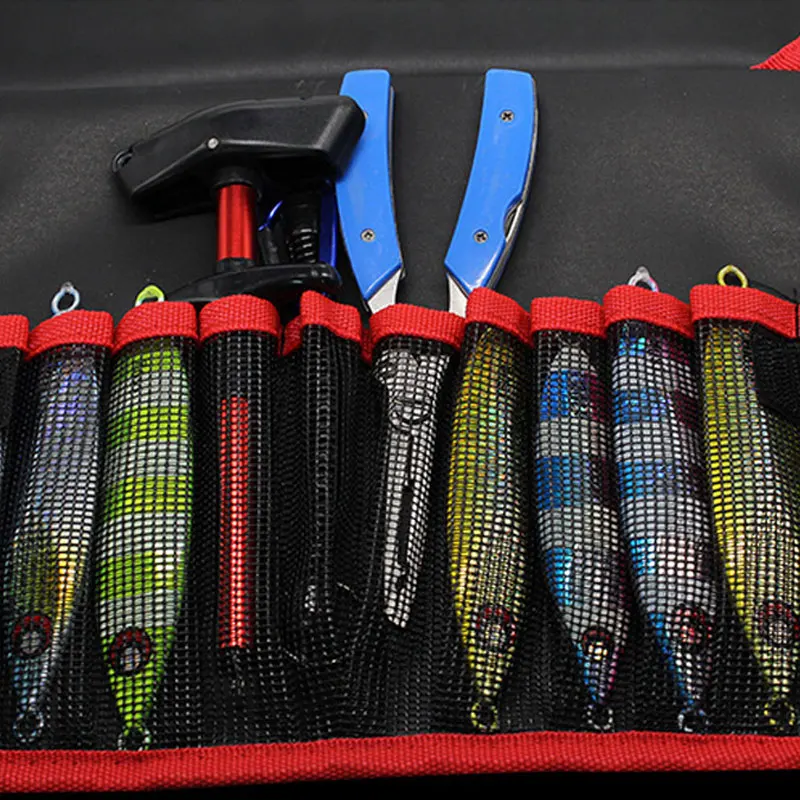 AS Fishing Lure Bag Storage Case Large Capacity Multi-Purpose Partition Waterproof Adjustable Gear Tools Pockets Bags Holder enlarge