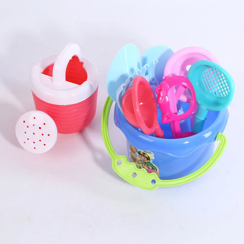 

9pcs Beach Sand Playset Bathing Playing Sand Kids Beach Game Toys for Kids Children (Random Color)