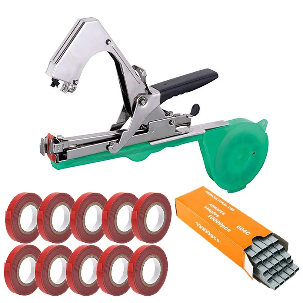 M&aacute;quina para atar ramas de verduras y flores, grapadora de enredadera, dispositivo de atado-1