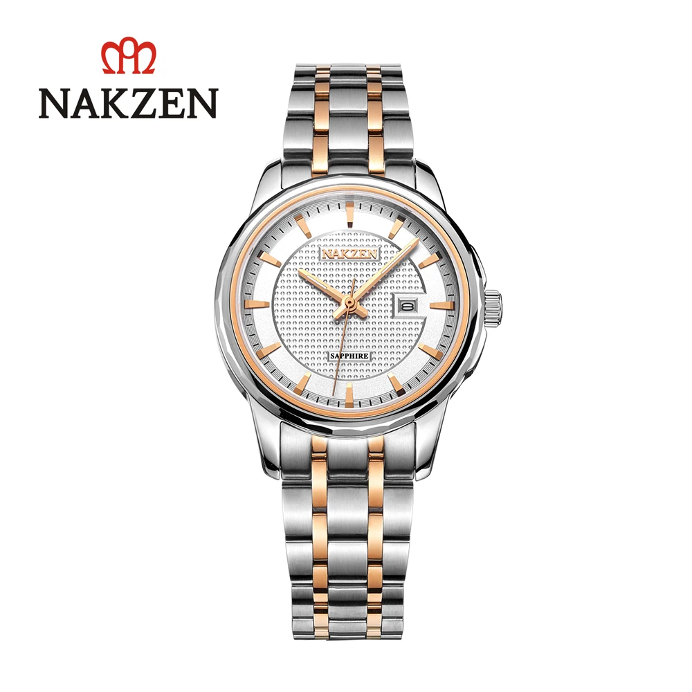 

Оригинальные японские Светящиеся женские часы Nakzen, аналоговые кварцевые часы, высококачественные элегантные деловые часы