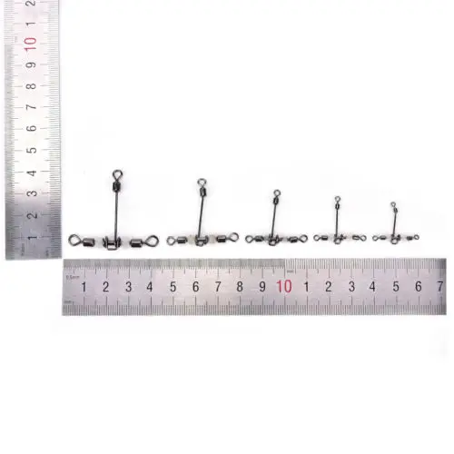 Тройной светящийся Т-образный рыболовный вертлюг с перекрестной линией 20