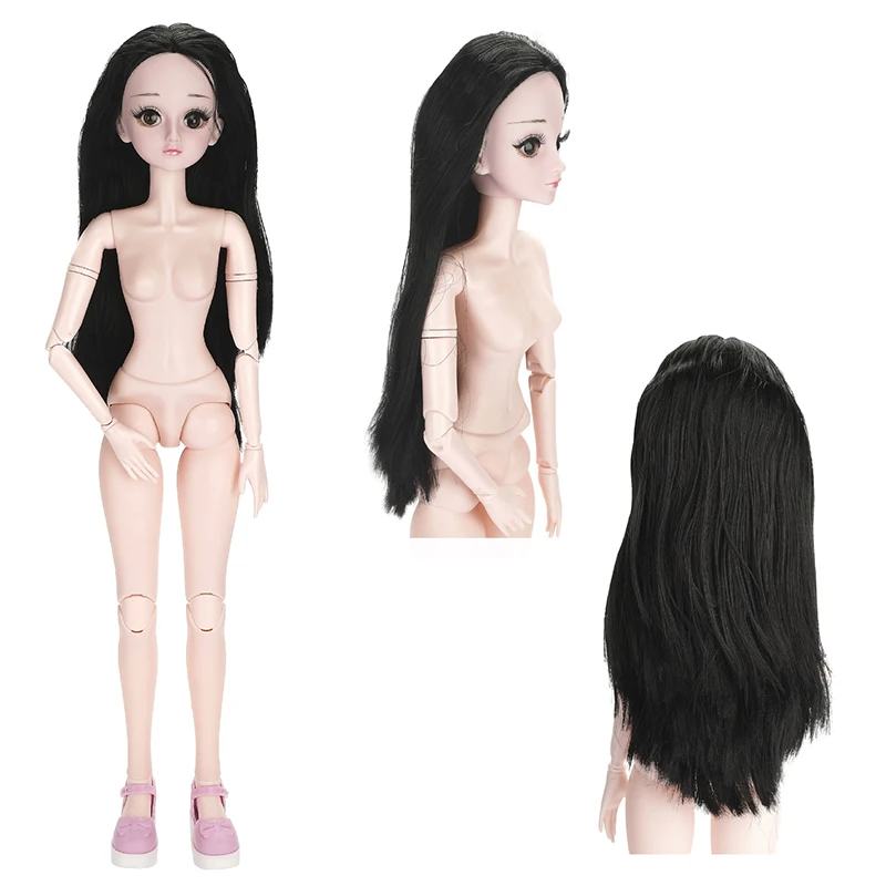 Мода 60 см 21 подвижные шарнирные куклы BJD 3D глаза ресницы DIY женские голые обнаженные куклы тела игрушка для девочек подарок