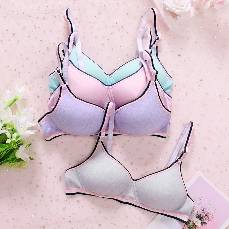 

Young Girls Wireless Padded Bra Teenage Sport Underwear 12-18Y Small Lingerie