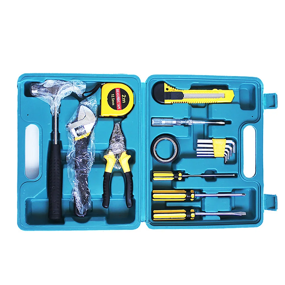 

16pcs Manual Hardware Tool Kit Screwdriver Wire Cutters Wrench Maintenance Tool Combination Toolbox