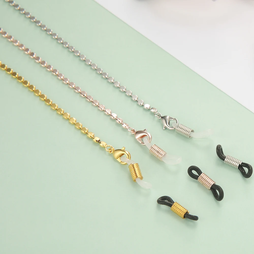 Teamer Fashion Chic Men Women Glasses Chain Metal Beads Sunglasses Lanyard Straps Reading Eyeglasses Holder Necklace Gifts | Аксессуары