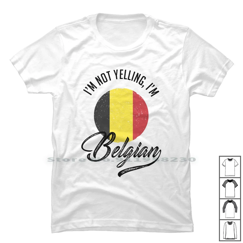 Бельгийская футболка 100% хлопок патриотизм страна родилась в бельгийском