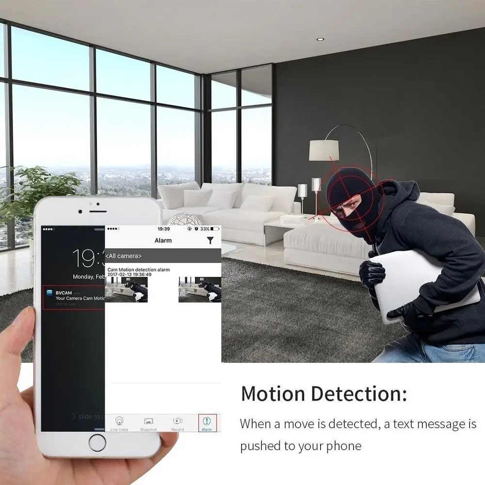 Мини камера с Wi Fi панорамной лампочкой рыбий глаз 360 градусов 960P ночное видение