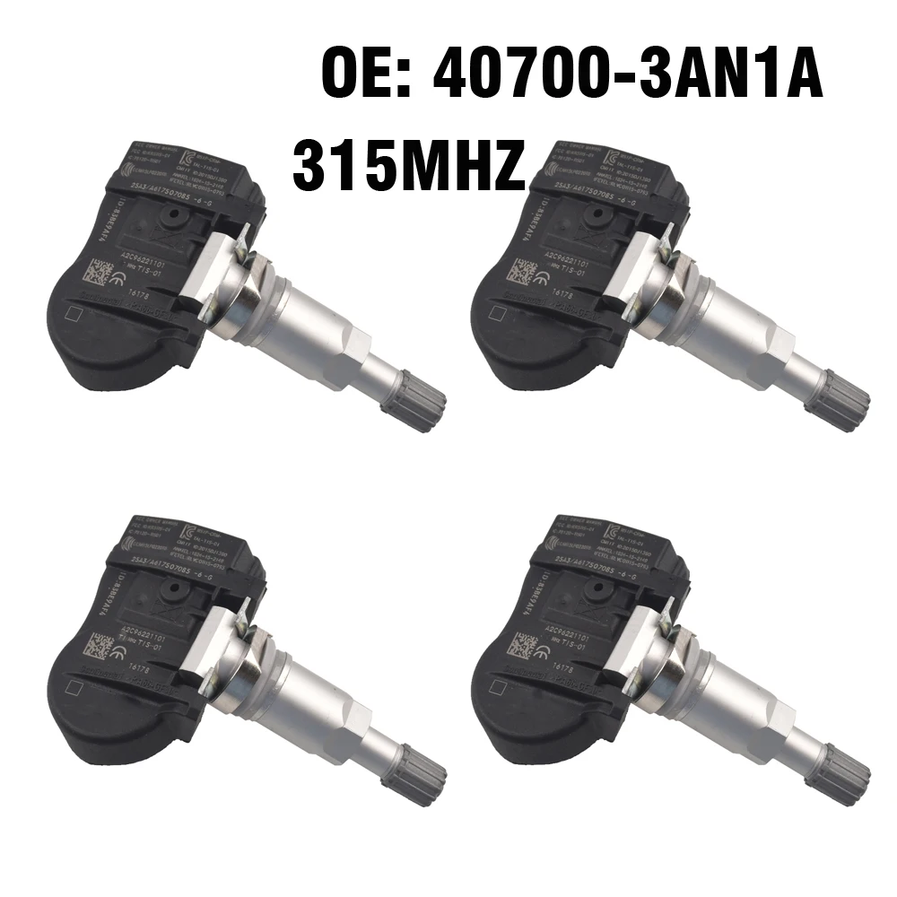 Датчик контроля давления в шинах TPMS 40700 3AN1A для Nissan Juke Cube Versa Leaf Sentra 4 шт.|Датчик