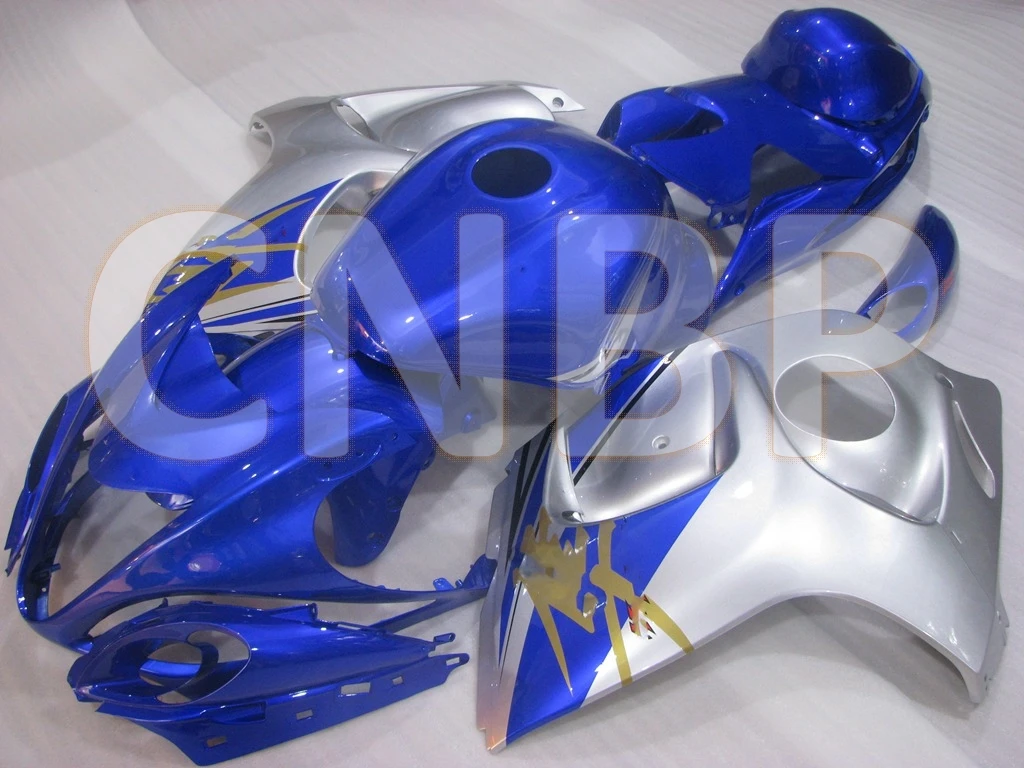 GSX-R1300 2008 - 2018 обтекатель GSX R1300 08 09 Синий Серебристый наборы корпуса HAYABUSA 14 15