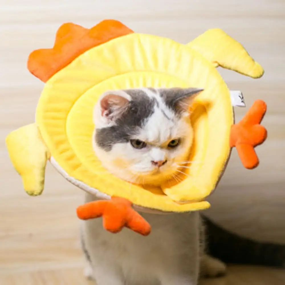 

Cute Chick Dog Elizabeth Collar Anti-bite Anti-scratch Neck Circle Cat Puppy Wound Medical Cover Recovery Collars Pet Supplies