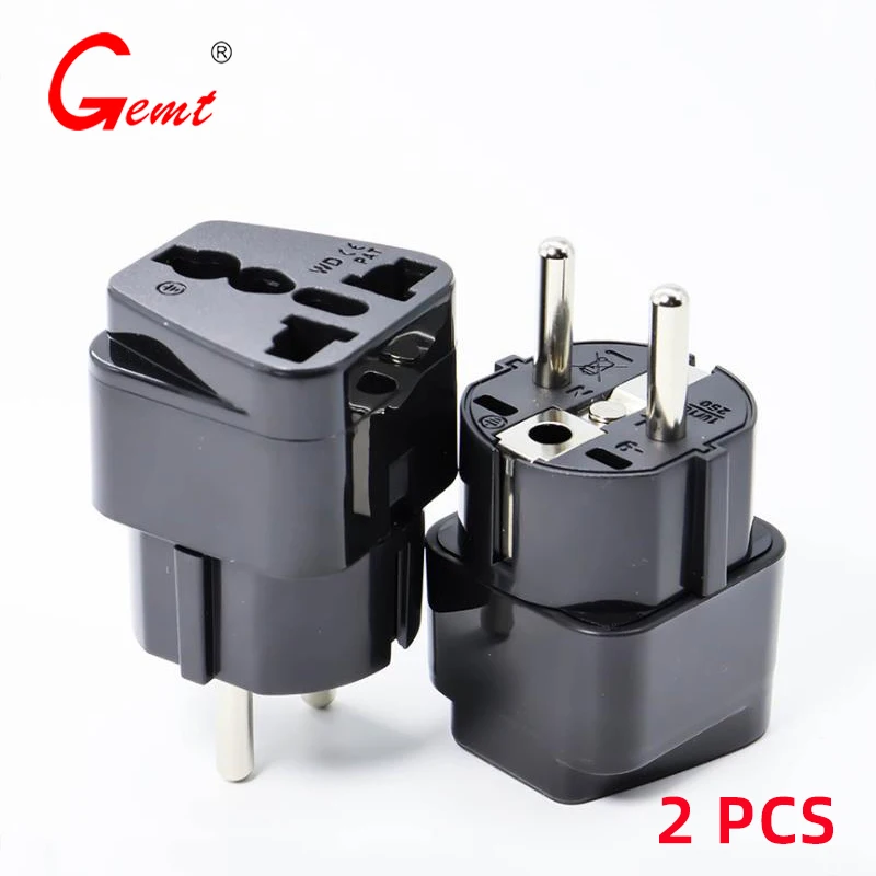 By Ceptics, Grounded European Plug - Type E/f Outlet, Adapto