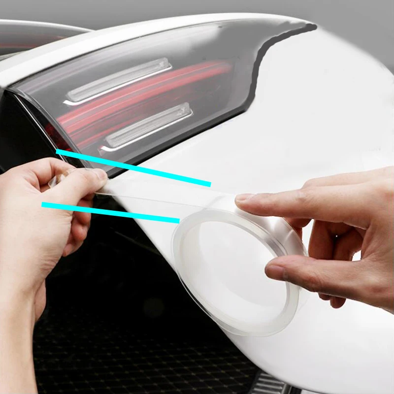 Двери автомобиля Наклейка для порога протектор Многофункциональный Nano лента