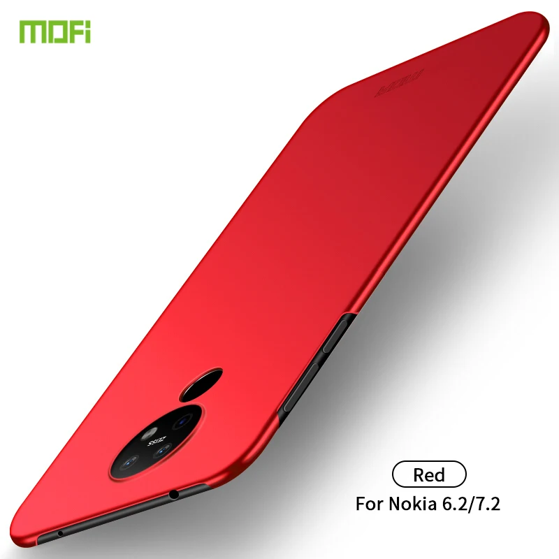 Red MOFI для Nokia 6,2/7,2 Чехол Жесткий ПК пластик ультра тонкий чехол для телефона для Nokia6.2 Nokia7.2 крышка защитный экран - Цвет: Red