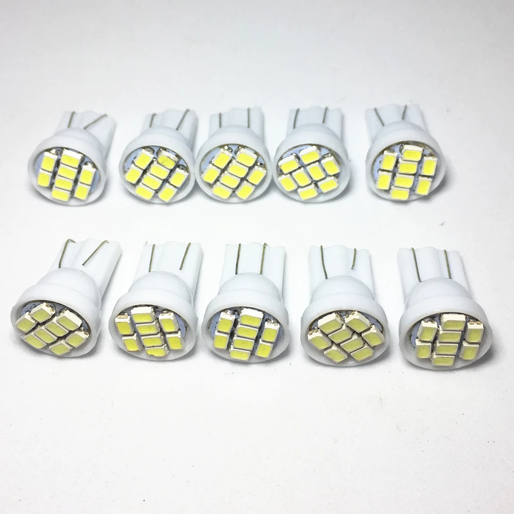 10 шт. Автомобильные светодиодные лампы T10 LED W5W 8SMD 1210 | Автомобили и мотоциклы
