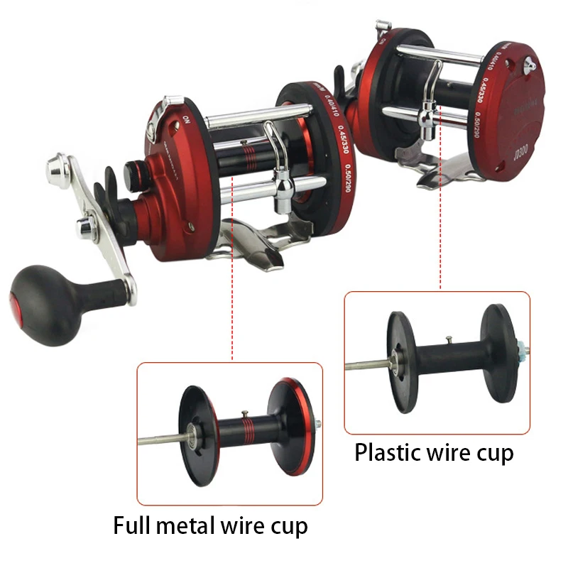 Yumoshi JR2000-3000 multiplier reels 13+1BB Feeder Carp large Fishing Reels Bait Casting Cast Drum Wheel metal bait reel | Спорт и