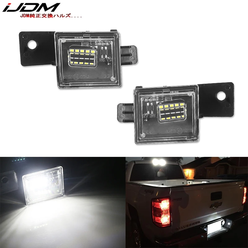 IJDM OEM ксеноновый белый светильник номерного знака совместим с Chevrolet Silverado Colorado GMC