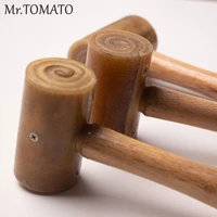 rawhide head mallet leather carving hammer diy craft cowhide punch cutting hammer tool with wood handle leather craft carving