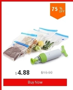 Вакуумный упаковщик, вакуумные пакеты для хранения продуктов с насосом, Многоразовые Пакеты для еды, кухонный Органайзер(содержащий 5 шт пакетов), вакуумный насос