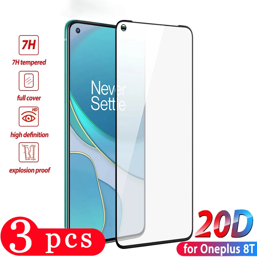 Полное покрытие 9D для oneplus 8T plus Nord N10 N100 8 7 7T pro Clover 6 6T 3/2/1 шт. закаленное стекло