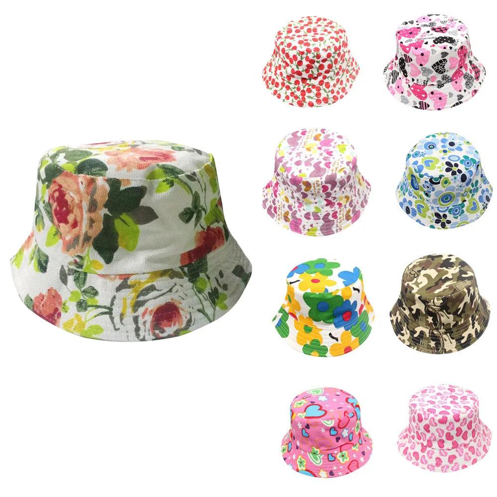 Новая Панама с цветочным принтом для маленьких мальчиков и девочек шляпа от