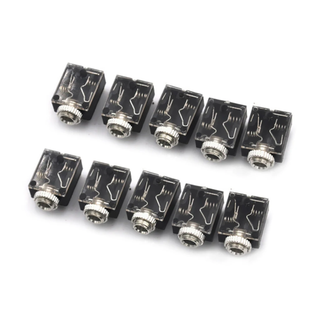 10 шт. 5 контактный разъем для наушников монтаж на печатную плату гнездо 3 мм стерео