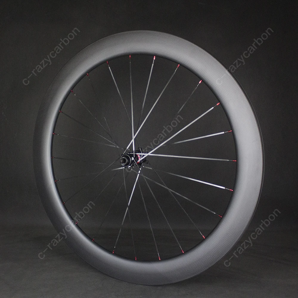 

Road Cycling Carbon 700C Road Bicycle Wheels Disc Brake Novatec 411/412 6 Bolts Tubular/Clincher/Tubeless Ready High Performance