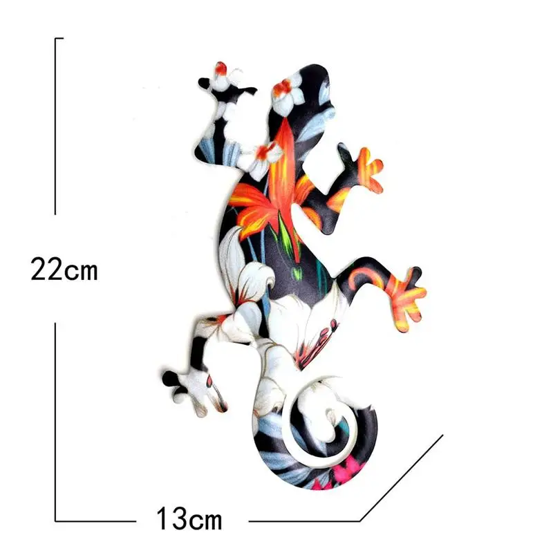 

home decoration accessories Metal Gecko Wall Art Hanging Sculpture Figurine Ornaments for home