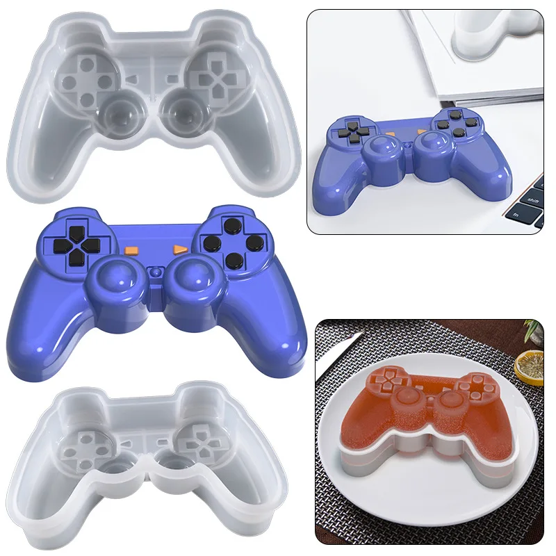 

DIY Crystal Epoxy Resin Mold Irregular Shape Game Handle Swing Table Ice Tray Silicone Mold
