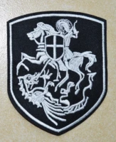 hot sale knights templar seal grey dragon kill puck iron on patches sew on patchappliques made of cloth100 quality