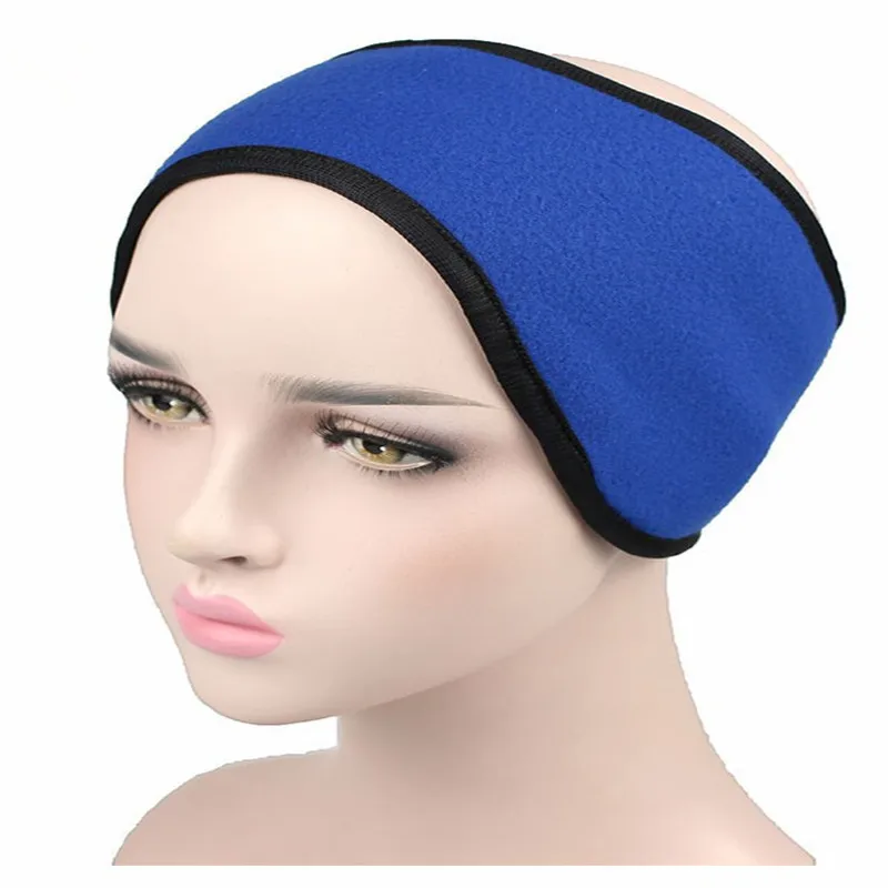 Мужская зимняя двойная Флисовая теплая повязка на голову и наушники с