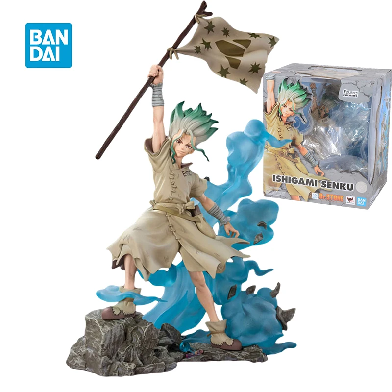 

29cm BANDAI FZ ZERO FZ ZERO Dr.STONE Ishigami Senkuu Toys Pvc Action Figure Collectible Model Toy
