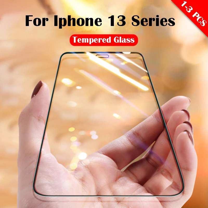 

1-3 PCS Screen Protector for Iphone 13mini 13 13pro 13promax Scratch-resistant Black Side 9D Protetive Film for Iphone 13 Series