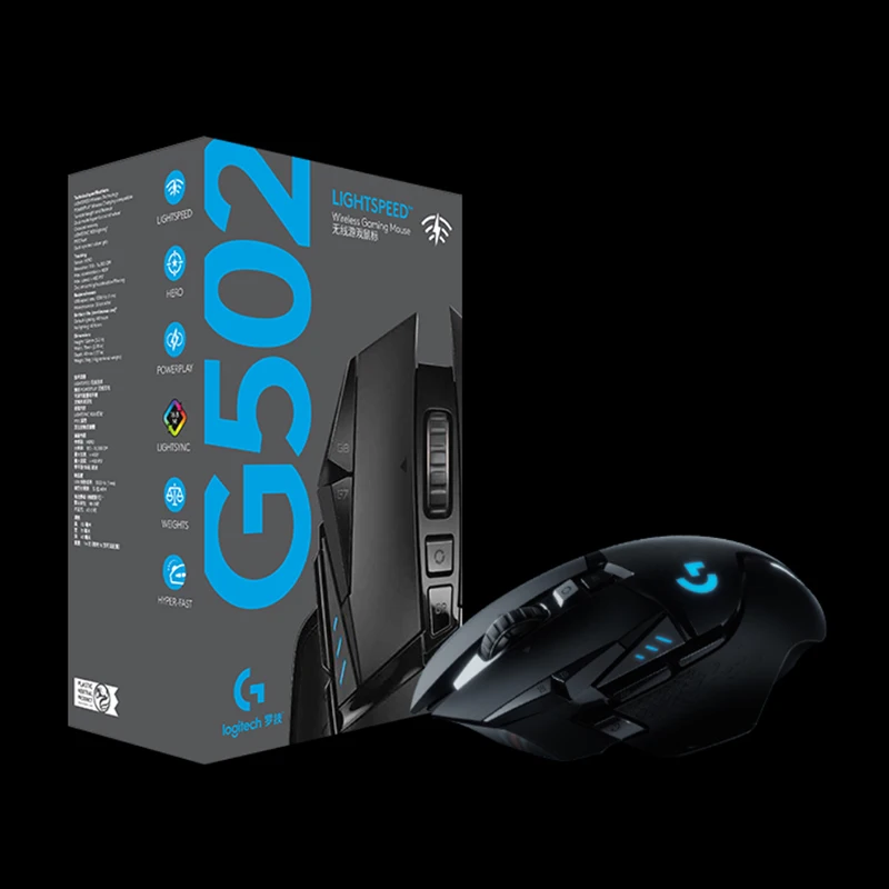 Игровая мышь Logitech G502 LIGHTSPEED 16000DPI с датчиком HERO и системой натяжения кнопок для