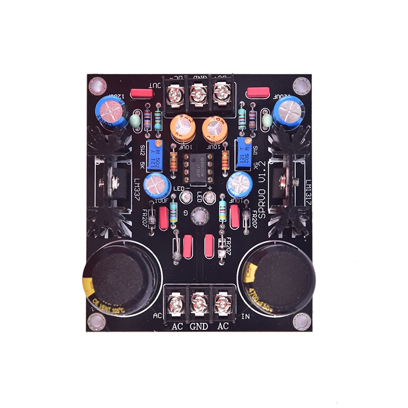 LM317 LM337 сервовыпрямляющий фильтр блок питания модуль переменного тока в