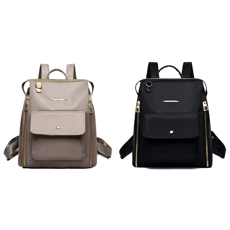 

NEW-Women's Classic Backpack, Stylish Soft Bag Can Be Waterproof, Lightweight Casual Bag Solid