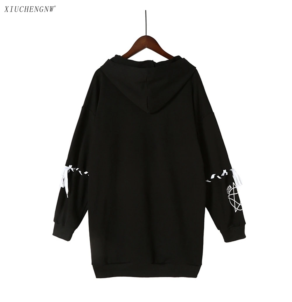 Платье-свитшот с капюшоном женское оверсайз белая одежда свитшот зимнее пальто