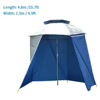 4.8m Portable Outdoor Tent Oxford Cloth Side Wall Rainproof Waterproof Tent Gazebo Garden Shade Shelter (Without Canopy Top)