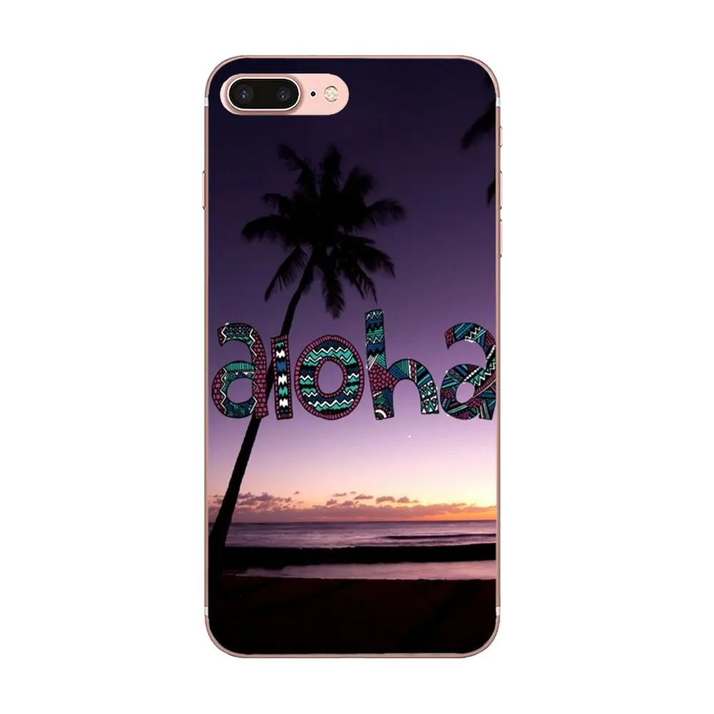 Summer Hawaii Aloha Tree Soft Cases Cover For Huawei Honor 4C 5A 5C 5X 6 6A 6X 7 7A 7C 7X 8 8C 8S 9 10 10i 20 20i Lite Pro | Мобильные