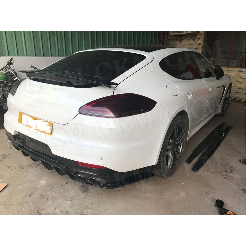 Задний диффузор из углеродного волокна спойлер для Porsche Panamera 970 GTS Turbo S 2014 2017