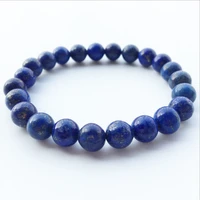 best selling fashion new natural stone bracelet 8 mm lapis lazuli charm accessories men and women fashion jewelry