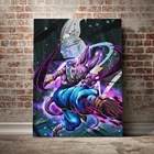 Персонажи beerus and whis DBZ Аниме Холст Живопись Декор стены искусства спальни Кабинета дома гостиной украшения печать плакат