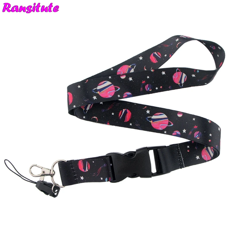 Ransitute Star Planet талреп для ключей, ID карт, ремень для мобильного телефона, USB держатель для бейджа, сделай сам, ремешок для галстука, ленточный шнур R577