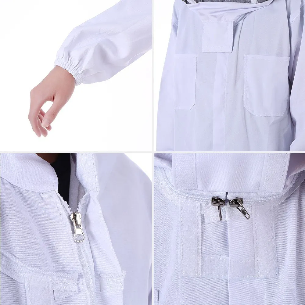 

Beekeeping Suit 3 Sizes Professional Beekeeping Clothing Full Body Anti-bee Suit Complete Coverage Apiculture Protection Tools
